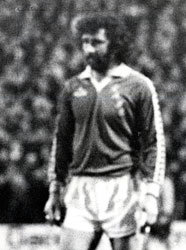 Derek Hales troops from the pitch after being sent off.jpg