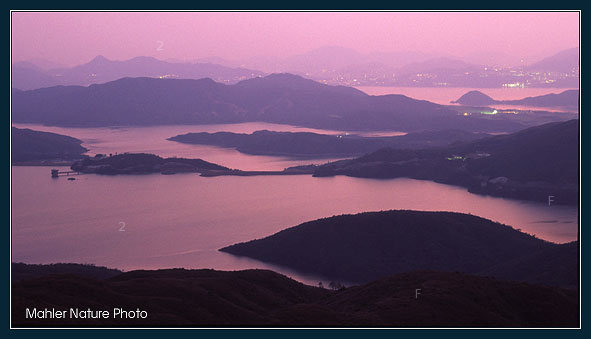 萬宜水庫冬日落暮景致.jpg